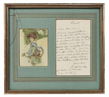 Réunion De 2 Lettres Et 1 Fragment De Lettre Autographes Signées by 
																			Edouard Manet